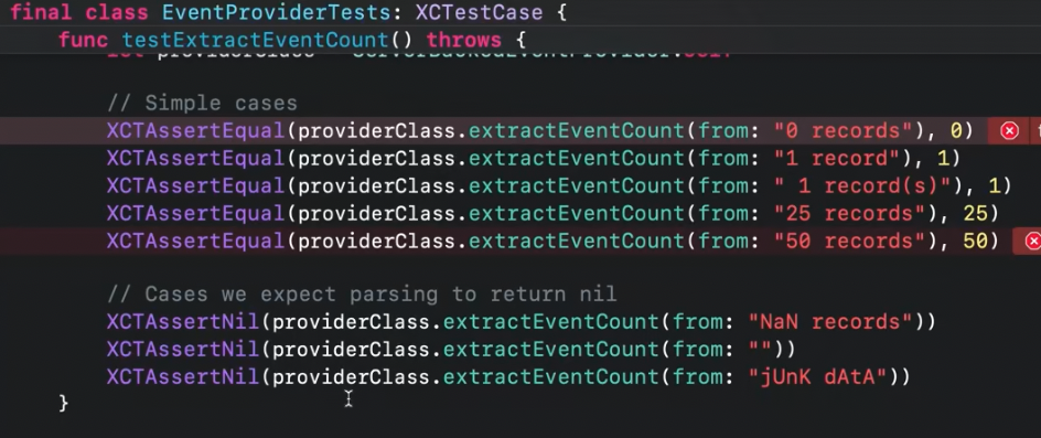 Preview of the sticky function declarations and class names.
