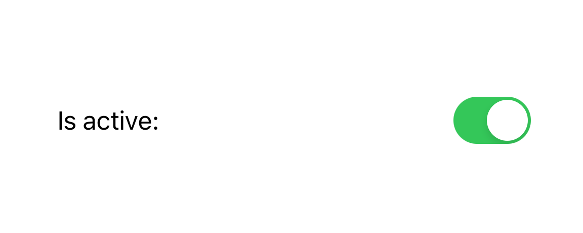 Active toggle in SwiftUI.